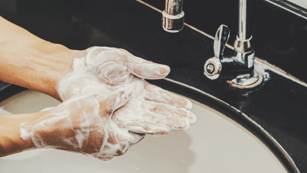 Man Washing hands