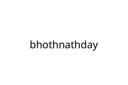 bhothnathday