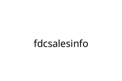fdcsalesinfo