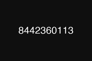 8442360113
